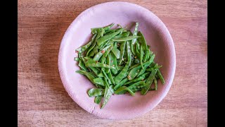 Zuckerschoten zubereiten Rezept  Snow Peas Recipe [upl. by Wells]