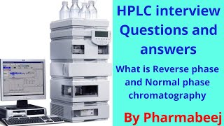 HPLC interview Question and Answer  HPLC QampA  Pharmabeej [upl. by Libb]