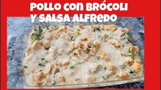 POLLO CON BROCOLI EN SALSA ALFREDO [upl. by Bautista]