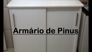 COMO FAZER ARMÁRIO FEITO DE PINUS  DIY  MAKING CABINET MADE OF PINUS [upl. by Neibaf]