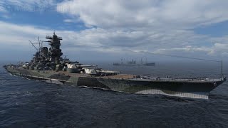 World of Warships  Shikishima 3 ship destroyed 241k dmg [upl. by Zilla92]