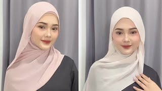 Tutorial PASHMINA VOAL EDISI PAKAI ANTING 🥰🔥😱 tutorial pashmina hijab [upl. by Beutler]