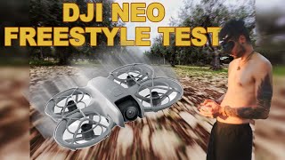 DJI neo slow freestyle test  Toy Drone Full throttle FPV in Sicily [upl. by Yvan516]