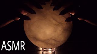 ASMR  Glowing Crystal Ball  Tapping Scratching and Hand Movement on Selenite [upl. by Aisatal833]