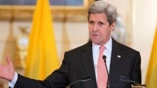 John Kerry shames Russia for bombing Syrian civilians [upl. by Aidekal]