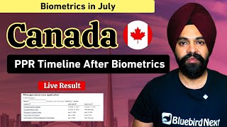 Canada Tourist Visa PPR Timeline After Biometrics  Canada Visitor Visa Process Time [upl. by Cardie]