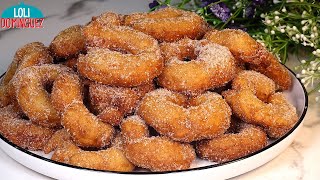 BUÑUELOS FÁCILES DE MANZANA Muy tiernos jugosos y sabrosos así quedan estos deliciosos buñuelos [upl. by Genovera]