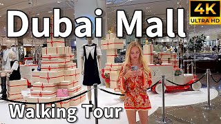 Dubai Mall 🇦🇪 World’s Largest Mall Luxurious Shopping Destination  4K  Walking Tour [upl. by Ponzo]