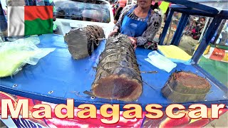 Madagascar Street Food Super RARE Malagasy Village Food [upl. by Byers]