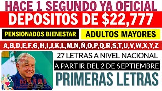 📆 Se CONFIRMA 💸 2 SEPTIEMBRE 🎁 HACE 1 SEGUNDO YA OFICIAL 🔔 Deposito de 22777 🔴 Primeras Letras [upl. by Meerek]