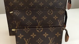 Louis Vuitton Toiletry Pouch 15 19 and 26 Comparison and Review [upl. by Noryk]