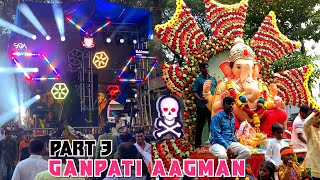 महाराष्ट्रातील सगळ्यात मोठी आगमन मिरवणूक🔥😍🥵l Rajarampuri Ganesh Aagman🔥l Part 3 kolhapur ganpati [upl. by Kirch]