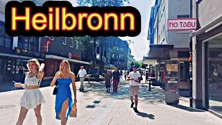 Heilbronn City Germany 🇩🇪 Walking tour 4k video [upl. by Baseler760]