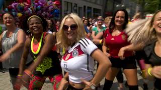 Dançando  Ivete Sangalo  Zumba Flashmob Dyhonne Lucas Hannover 2018 [upl. by Notlem370]