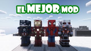 el MEJOR MOD de SUPERHEROES de MINECRAFT [upl. by Boice]