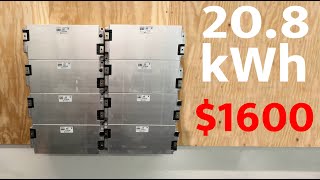 76kWh Jag iPace Battery Modules  BEST DIY Battery [upl. by Killy302]