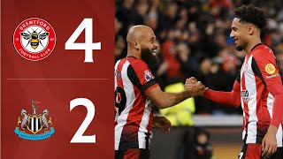 Wissa Mbeumo Collins and Schade on target 🔥  Brentford 42 Newcastle  Premier League Highlights [upl. by Joung]