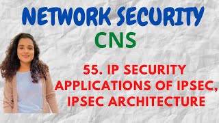 55 IP Security  Applications Of IPSec IPSec Architecture CNS [upl. by Teragram643]