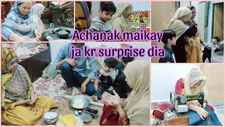 Achanak maikay ja kar Mummy ko surprise dia porani yaden taza hogaen  iftari bhi maikay main ki [upl. by Arvy]