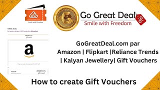 gogreatdealcom per gift voucher banaye easy steps [upl. by Rosenthal]