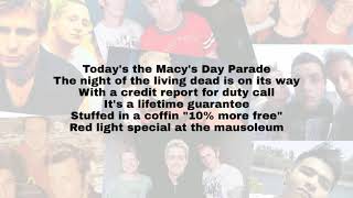 Green Day 11 Macys Day Parade Lyrics [upl. by Hsetirp220]