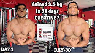 Honest 30 days creatine transformation  Creatine is a best supplement [upl. by Howell]