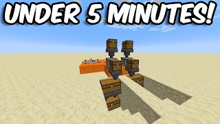 How to make a AUTOMATIC CRAFTER in UNDER 5 MINUTES Minecraft 121 [upl. by Des267]