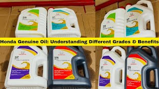 Honda Oil Guide Choosing the Right Grade for Your Vehicle [upl. by Caresse730]