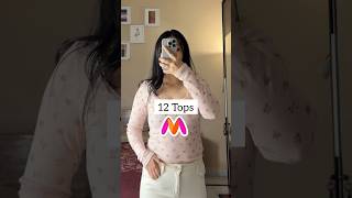 12 Tops from Myntra Myntra Tops Haul myntra youtube shorts trending [upl. by Yeleen867]