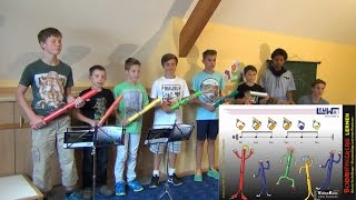 Boomwhackers lernen  Sprechsilben und Tonleiter S 1626 [upl. by Ainahtan44]