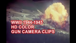 GUN CAMERA COMPILATION IN HD COLOR  P47 FIGHTERS STRAFING GERMANY 19441945  WWII DOCUMENTARY [upl. by Alaik]