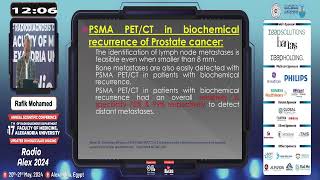 Radio Alex 2024 PETCT in GUT MalignanciesDr Rafik Mohamed Ramadan [upl. by Ronald]