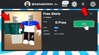 NEW SECRET WAY TO GET ANY FREE SHIRTSCLOTHES ON ROBLOX [upl. by Frechette]