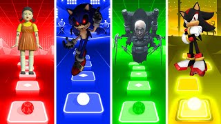 Squid Game Vs Sonic Exe Vs Chief Scientist Skibidi Toilet Vs Shadow  Tiles Hop EDM Rush [upl. by Barn]