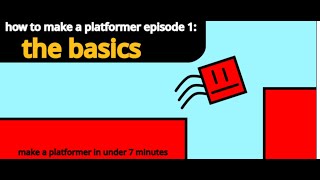 scratch platformer tutorial episode 1 the basics [upl. by Basham]