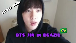 SUBBTS JIN VLIVE IN BRAZIL💜 BTS jin bts braziltour vlive thv v suga jhope jimin rm [upl. by Watkins]