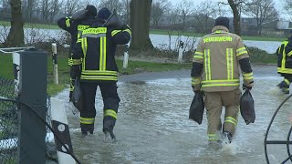 500 Sandsäcke für Streckensicherung nach Flutung in Goch [upl. by Aissat]