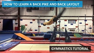 HOW TO DO A BACK PIKE AND BACK LAYOUT  BACK PIKE AND LAYOUT TUTORIAL  Gymnastics Tutorials 4K [upl. by Pembrook]