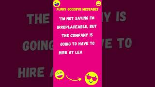 18 funny goodbye messages to colleagues gag gags jokes joke [upl. by Haase]