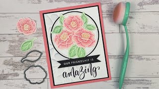 Combining Ink Pads with Pencils and Gamsol with Gina K Designs [upl. by Araiek]