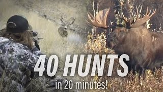 40 Rifle Hunts in 20 Minutes Eastmans’ Hunting Journal [upl. by Einahets]