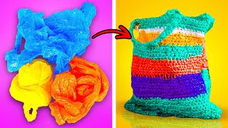 36 Useful DIYs From Recycled Materials  Clever Ways to Reuse Plastic Bags And Bottles [upl. by Orenid]