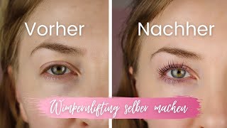 Wimpernlifting selbermachen  Amalia Cosmetics Review  MachMalRosa [upl. by Akvir700]