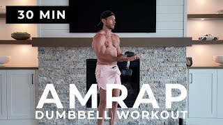 30 Min Full Body Dumbbell Complexes AMRAP Workout [upl. by Anauqes]