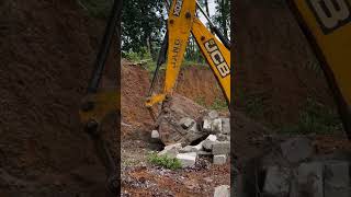 Jcb 3dx picking and lifting concrete blocks jcb jcb3dx jcbbackhoe jcbpower jcbgame jcblover [upl. by Novyat]