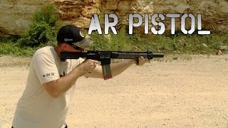 AR Pistol with Surefire Genisis 762 Suppressor Review  Shooting  The Bullet Points [upl. by Leterg]