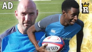 TBJZLs GAUNTLET RUN amp RUGBY TACKLING with Lawrence Dallaglio  Rule’m Sports [upl. by Chuah141]