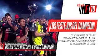 ¡LOS FESTEJOS DEL CAMPEÓN Los jugadores de Colón levantaron la CopaDeLaLiga Y DIERON LA VUELTA [upl. by Ardnekat]