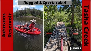 Rugged amp Spectacular Riding  Pedal Kayaking at Johnson Reservoir  Mountain Biking Fish Lake UT [upl. by Annaeg]