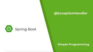 Spring Boot  Exception Handler [upl. by Dabney351]